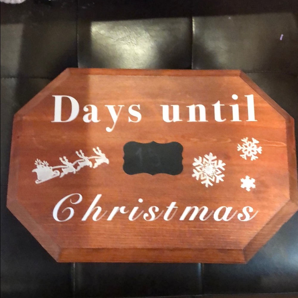 Days until Christmas sign